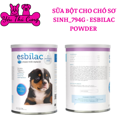 Sữa Bột Esbilac Cho Chó Con Lon 794g..... YÊU THÚ CƯNG ĐĂK NÔNG
