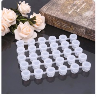 Vỉ đựng màu loại 3ml, hũ 6 hộp loại 3ml đựng màu tranh số hóa, hũ nhựa đựng màu tranh tô màu theo số