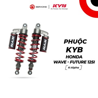 Phuộc Sau KYB Alpha Honda Wave/ Futrue - Đỏ
