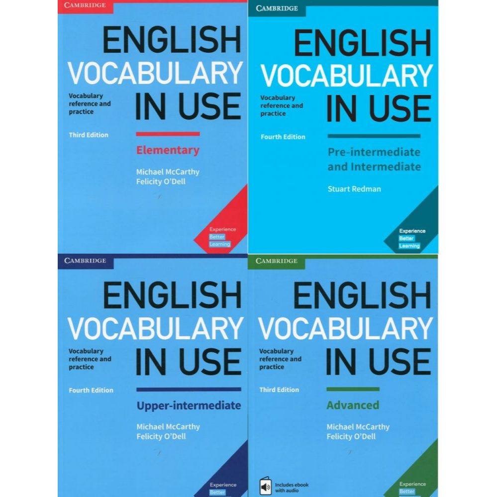 Sách tiếng anh – English vocabulary in use 4 books nhập màu tặng audio và answer key
