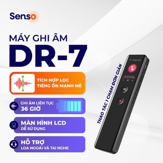 Máy ghi âm chuyên nghiệp Senso DR7, tích hợp lọc âm, giảm tiếng ồn, bộ nhớ trong 8GB - BH 12 tháng