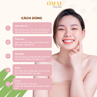 Kem Omai Mụn, Mờ Thâm, Mờ Sẹo, Skincare Da Trắng Hồng Chiếc Xuất Thiên Nhiên Nhật Bản Kem Face Ngày Đêm Trắng Da