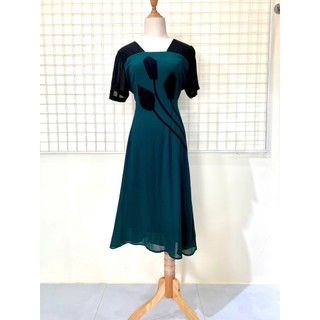SALE BỎ MẪU - Đầm Trung Niên Trẻ Trung Thiết Kế Trang Nhã Thanh Lịch Sang Trọng Đi Tiệc Cao Cấp Cho Mẹ u50, u60 tm2168