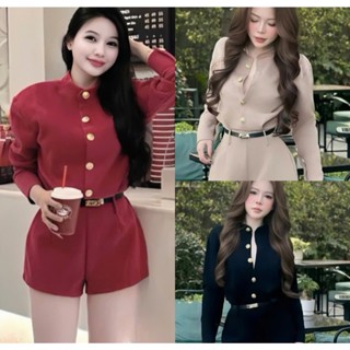 Jum Cổ Tàu Cúc Kèm Đai Cá Tính - J9