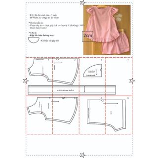 Rập  mã R38 - bộ cánh tiên cho bé