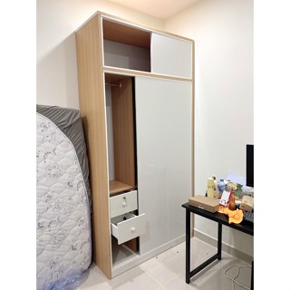  Tủ quàn áo cửa lùa cao 2m4 ngang 1m22 - nhựa đài loan  - hàng chính hãng - miễn phí vận chuyển 