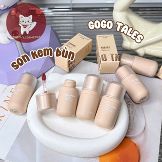 [GOGO TALES] Son Kem Bùn GOGO TALES Vỏ Nhám Vàng, Mờ Nhung Mịn Môi, Velvet Mist Lip Mud 4.8g (GT728)
