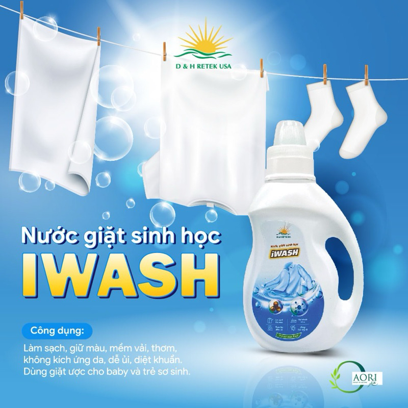 Nước giặt sinh học IWASH