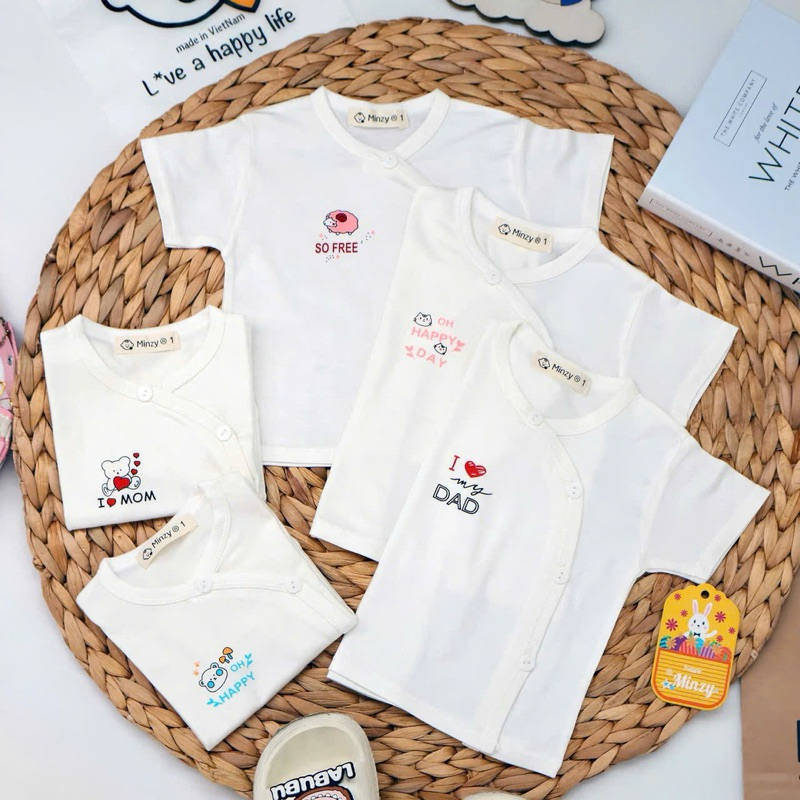 [ 3-12kg ] Áo Tay Dài, Tay Ngắn Minky Mom Thun Lạnh Pettit Siêu Mềm Mát Cho Bé Sơ Sinh