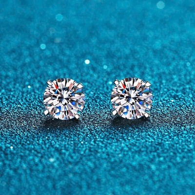 Bông Tai Bạc 925 Đính Đá CZ Thiết Kế Tinh Tế - Ngọc Trai Trường Thịnh