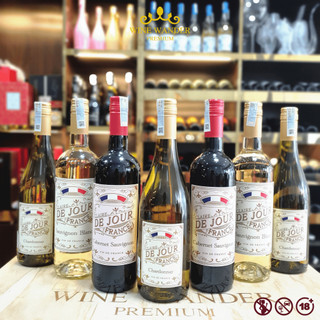  Rượu Vang Đỏ  Trắng Rượu Vang Nhập Khẩu Pháp Claire De Jour 750ml - Wine Wander 