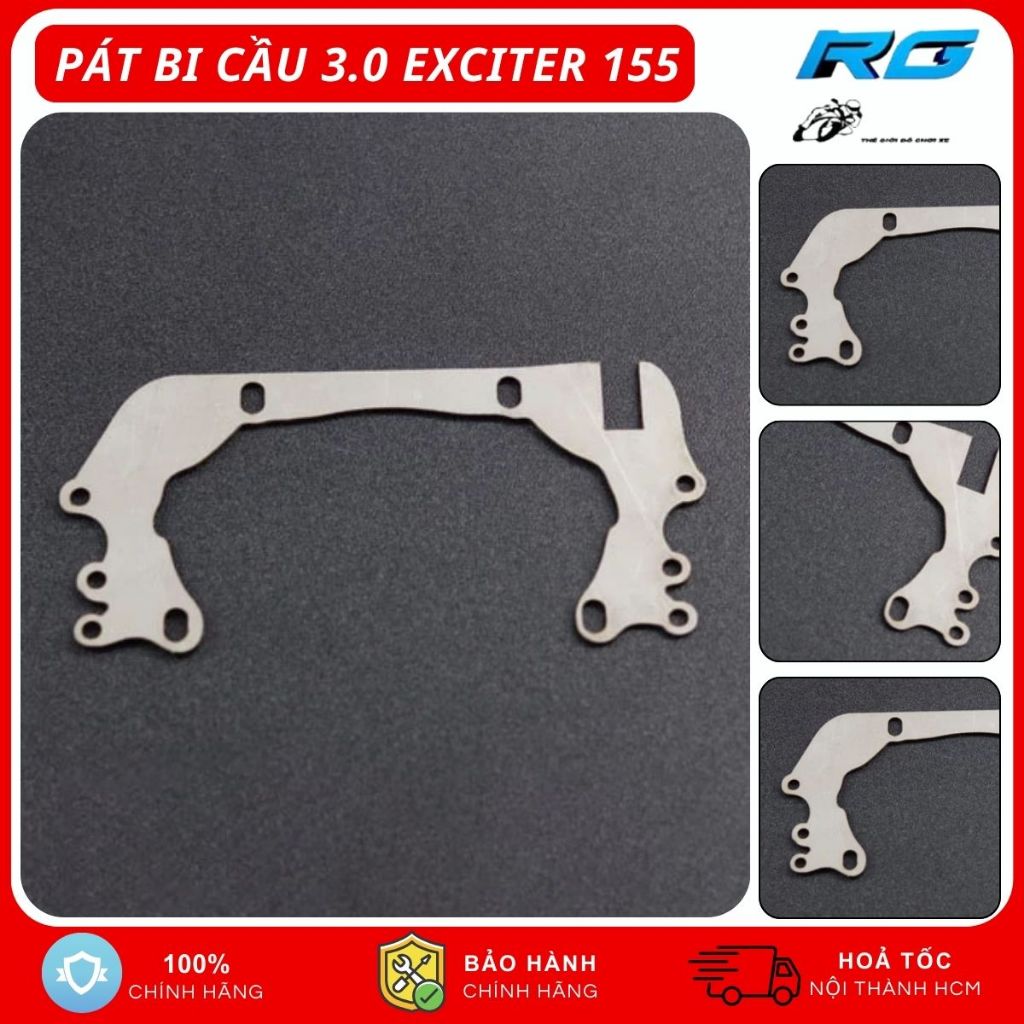 Pát Gắn Đèn Bi Cầu 3.0 Inch Exciter 155, Bát Bi Cầu Inox 304 Dày Dặn Chắc Chắn Dễ Dàng Lắp Đặt