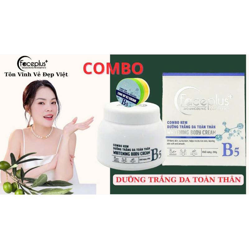 kem Bộ body kích trắng FACE PLUS
