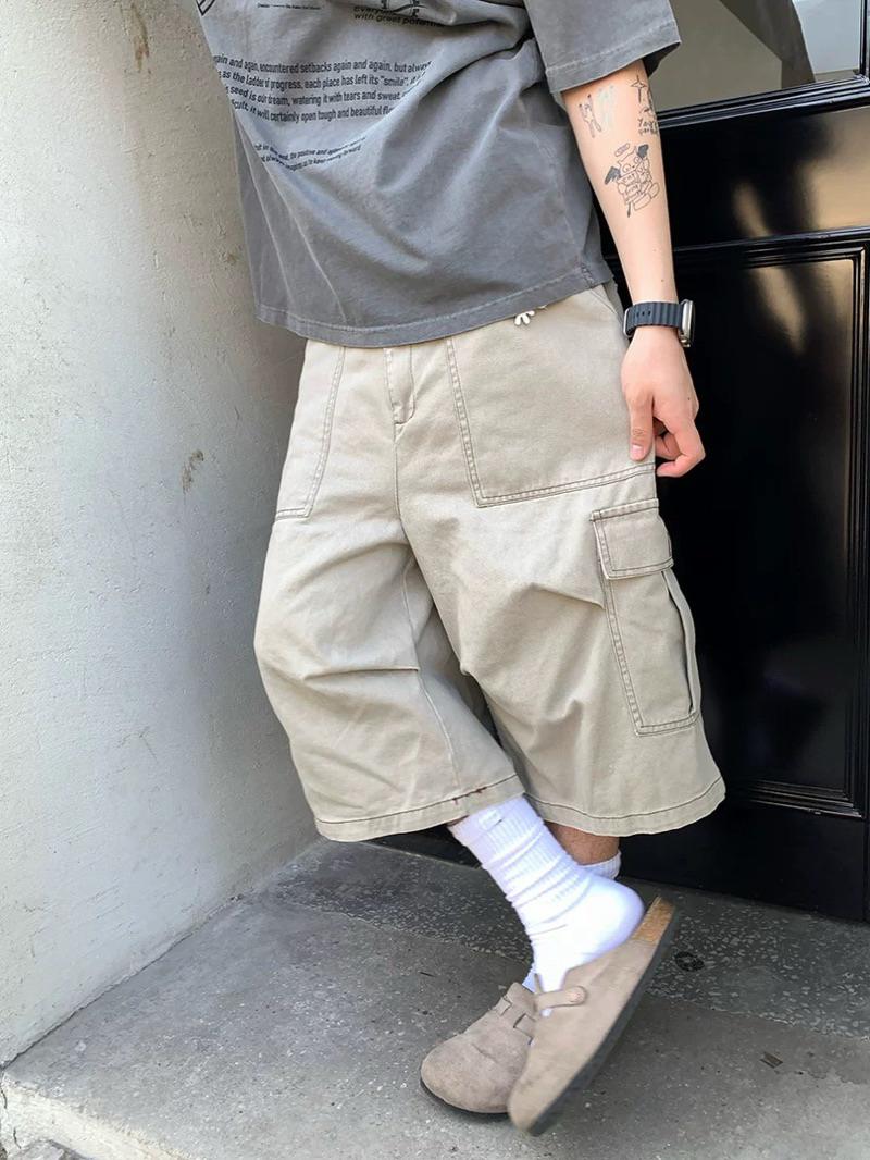 [SẴN HOẢ TỐC-CÓ BIG SIZE] BRUSH SHORT - Quần short lửng túi hộp