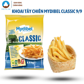 Khoai tây đông lạnh cắt thẳng 9/9 Mydibel 1kg - 2,5kg