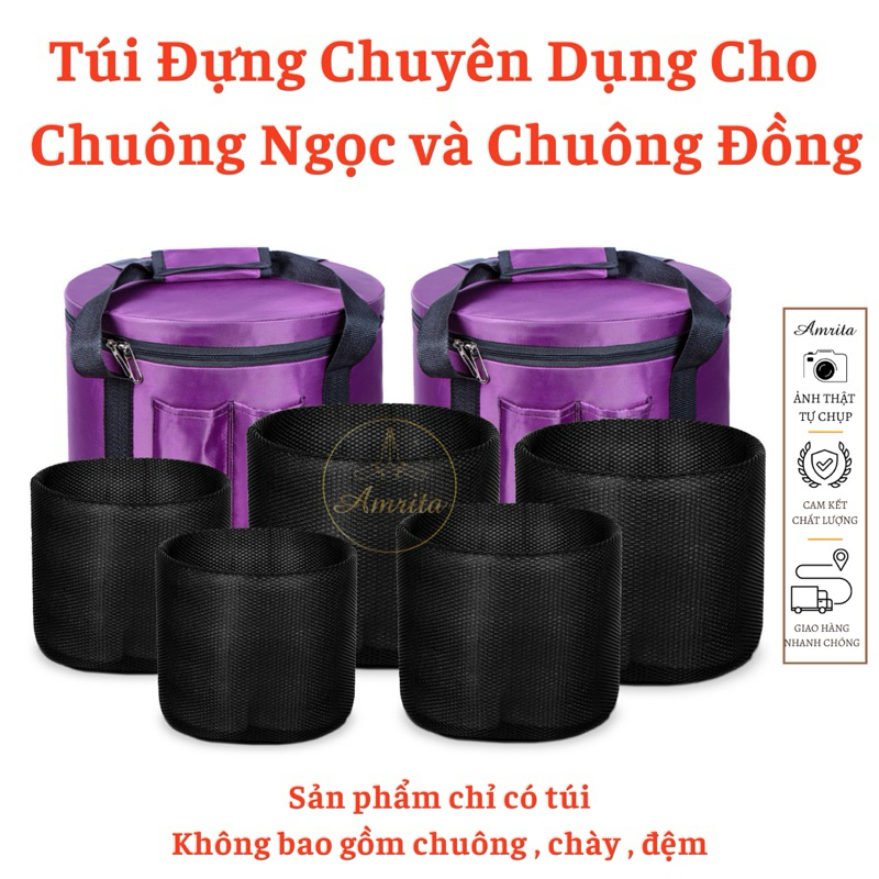 Túi đựng chuyên dụng cho chuông ngọc và chuông đồng - Amrita