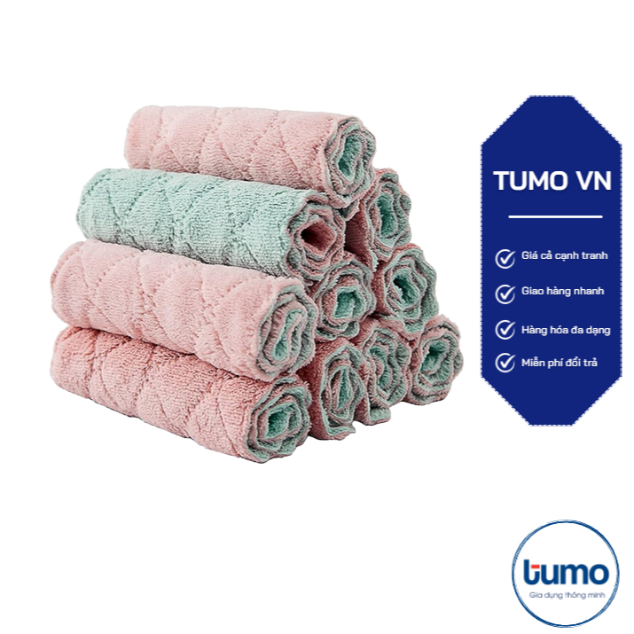 (giá sỉ) Khăn lau 2 mặt siêu thấm[HDK] T3KA