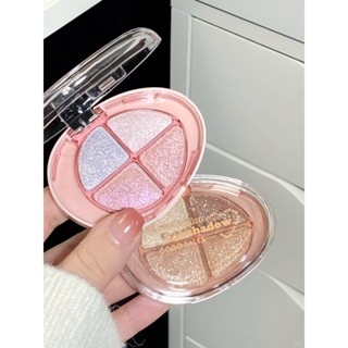 [GOGOTALES] Bảng Phấn Mắt 4 Ô Nhũ Highlight GOGO TALES Glittering Colorful GT733