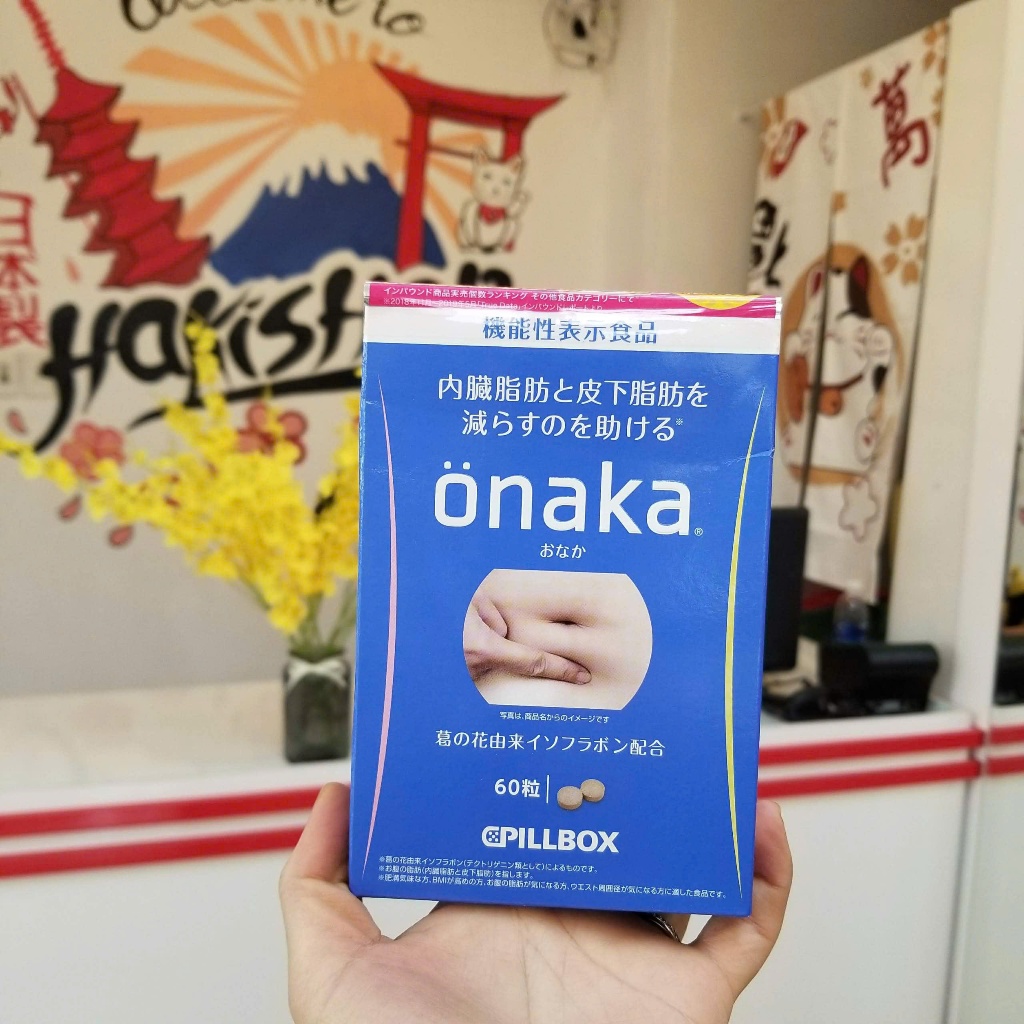 [Mẫu Mới 2025] Viên uống giảm cân Nhật bản. giảm mỡ bụng hiệu quả onaka gói 60 viên