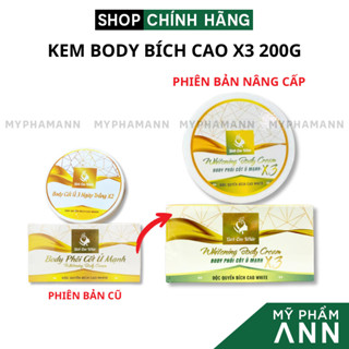 Kem Body Bích Cao White Phôi Cốt Ủ X3 Phiên Bản Mới 200g - Kem Dưỡng Da Toàn Thân Cao Cấp Mỹ Phẩm Bích Cao