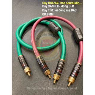  Dây AV hoa sen kết nối amply chống nhiễu chống ù chất lượng  RCA  