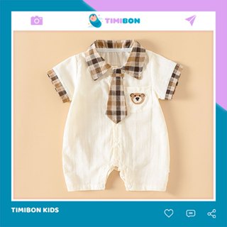 Body Công Tử Cộc Tay Chất Vải Mềm Mịn Bodysuit Cho Bé Trai Dễ Thương Mẫu Quần Áo Sơ Sinh [BDC43]