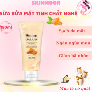 Sữa rửa mặt nghệ Bamboo mùi hương sữa sạch bụi bẩn giảm mụn mờ thâm 150ml