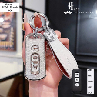 Ốp Khóa Xe Máy Honda Vision, LEAD , SH , SH Mode  3 Nút Bling bling - Ốp khóa xe máy Vision