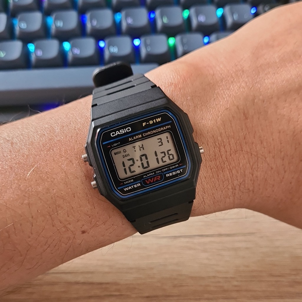 Đồng hồ nam nữ chính hãng Casio Anh Khuê huyền thoại Series F-91 F-94 F-200 F-201 tuổi thọ pin 7 năm | BigBuy360 - bigbuy360.vn