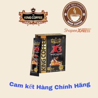 Cà Phê Hòa Tan 3IN1 X3 TNI King Coffee - Hộp 324 g (12 gói x 27 g)