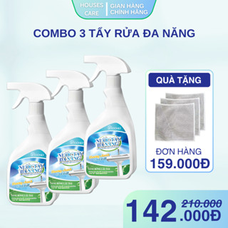 Combo 3 Chai Xịt Tẩy Rửa Đa Năng Moonly 500ml Tẩy Cặn Canxi, Làm Sạch Vết Bẩn Trên Mọi Bề Mặt