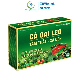 Bổ gan Cà Gai Leo Tam Thất Xạ Đen (vỉ) ROXTECH mát gan, giải độc gan - Vỉ 50 viên