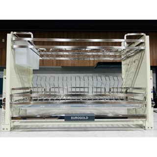  Giá Bát Nâng Hạ inox 304 nan dẹt EUROGOLD Kệ Đựng Chén Di Động inox 304 CHÍNH HÃNG EUROGOLD 
