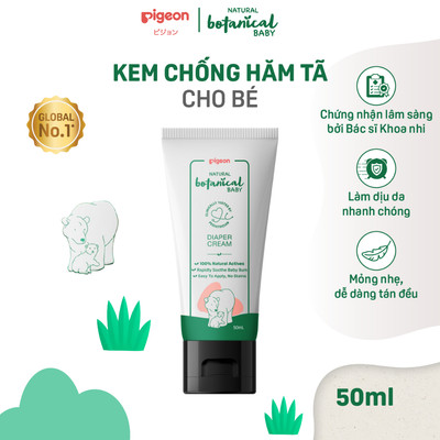 Kem hăm tã cho bé Botanical Pigeon 50ml giảm kích ứng và làm dịu da, dưỡng ẩm da cho bé