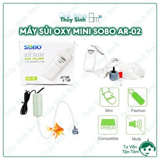 Máy Sủi Oxy SOBO AR 02 | Máy Sủi Mini USB Cho Cá Cảnh | 8m2