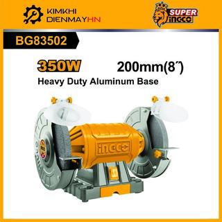 Máy mài đá 2 đầu INGCO BG61502 công suất 150W - đá mài 150mm, INGCO BG83502 công suất 350W - đá mài 200mm.