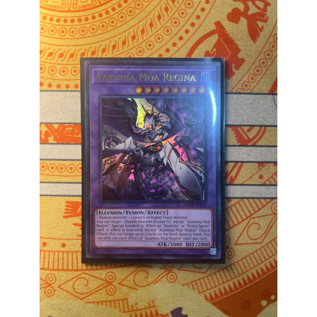 Thẻ Bài Yugioh chính hãng | Azamina Moa Regina - Ultra Rare - AE