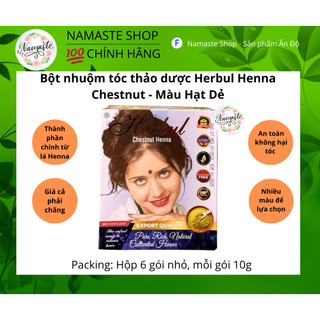 (SẴN 10 MÀU) BỘT NHUỘM TÓC THẢO DƯỢC ẤN ĐỘ - HERBUL HENNA [TẶNG GĂNG TAY + MŨ TRÙM ĐẦU]