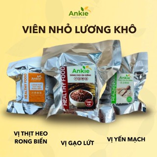 Viên nhỏ lương khô Ankie vị gạo lứt / yến mạch / thịt heo rong biển - viên nhỏ 14g