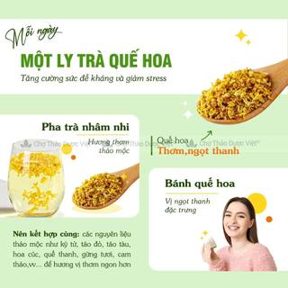 Quế hoa 100g, trà hoa quế, mộc quế sấy lạnh, dùng pha trà, làm bánh, làm thạch, nấu chè