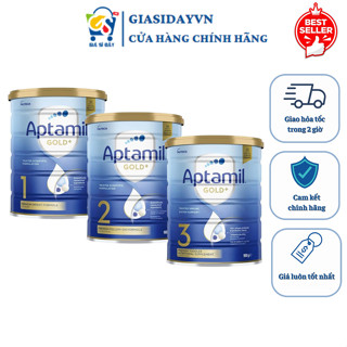 [Date 2026] Sữa Aptamil Gold Úc Số 1,2,3 900g - Sữa Bột Công Thức