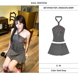   GIẢM 30%   Set Áo cúp ngực tặng kèm cà vạt Myan + Chân váy ngắn xếp ly Misochu - Killsystem 