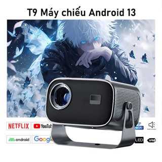 Máy chiếu mini 4K P19 máy chiếu xem phim Full HD Điều chỉnh 360° Android13.0 độ sáng cao, kết nối wifi, bluetooth