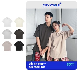 Áo thun polo nam nữ phông có cổ Local Brand Chính Hãng City Cycle Polo Oversize Lazy