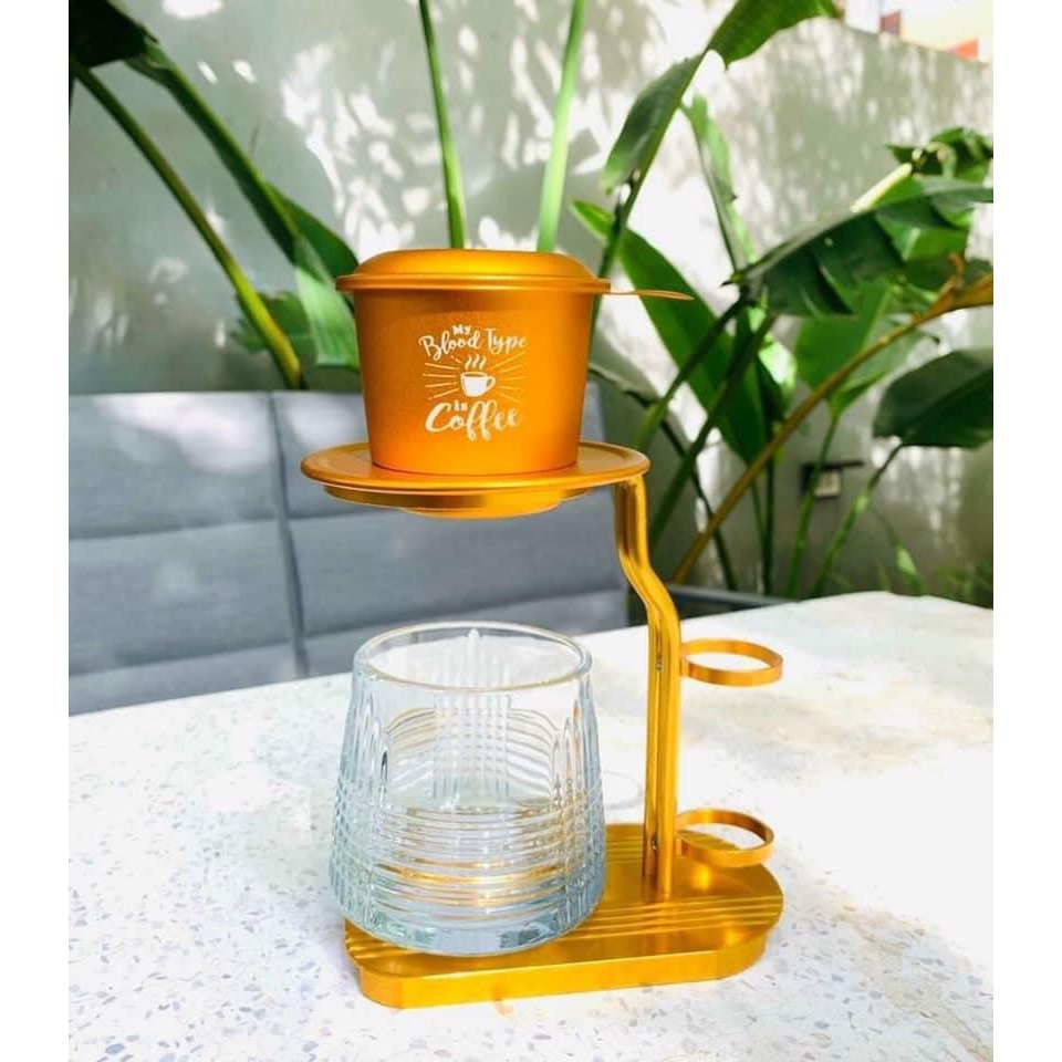 Combo Phin Cà Phê Và Giá Đỡ Phin