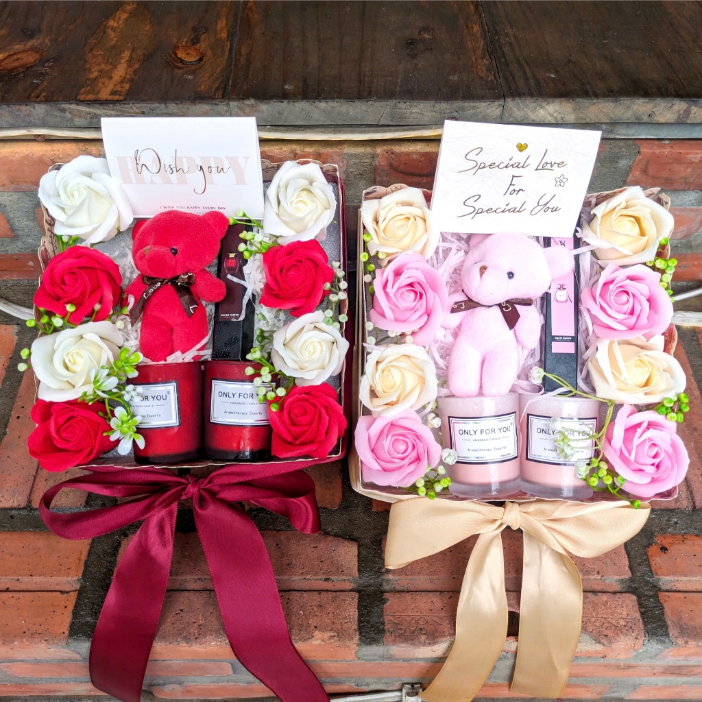 Hộp Quà Hộp Hoa QUA11 (Tặng Kèm Thiệp) Quà Tặng Ý Nghĩa 8/3, Sinh Nhật, Valentine, Dịp Lễ