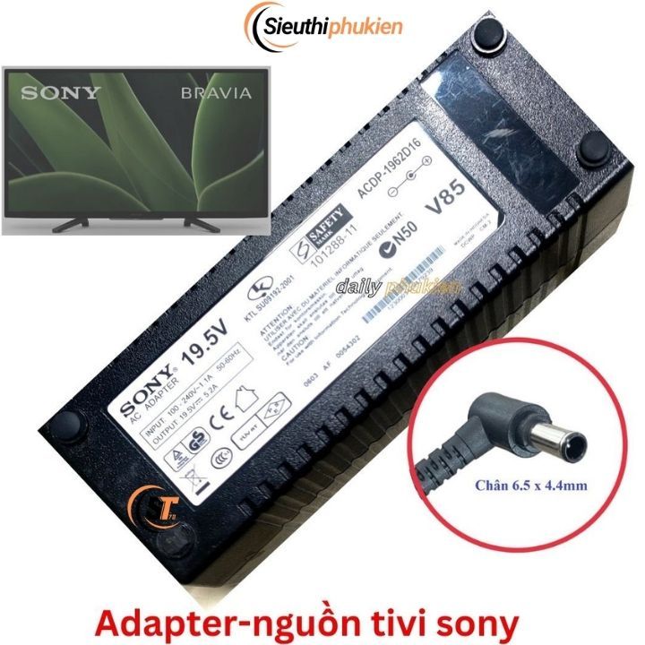Củ nguồn cho tivi sony Bravia 43" 48" 19.5v zin , adapter nguồn TV sony 19.5v 100W
