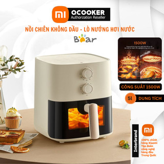  Nồi chiên không dầu Xiaomin Qcooker có cửa nhìn quan sát Lò nướng hơi nước kiểm soát nhiệt BH 12 tháng 