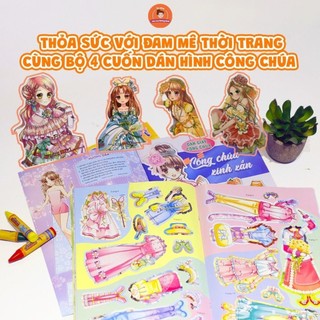 Sách: Combo Dán Giấy Công Chúa