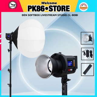 Đèn led livestream studio CL-80BI hỗ trợ chụp ảnh quay hình video có tripod giá đỡ 3 chân cao 2,1m